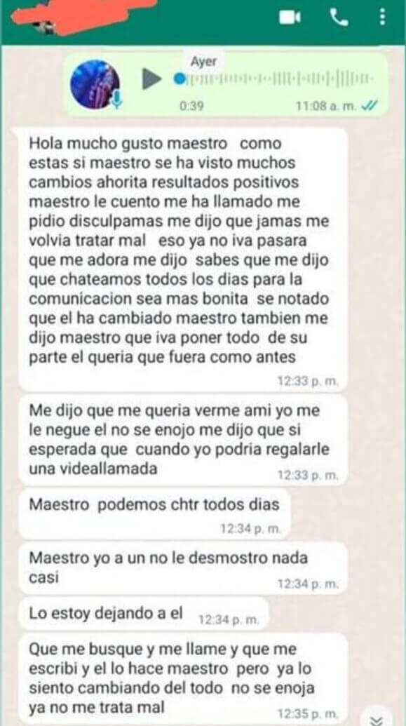 Testimonio escrito